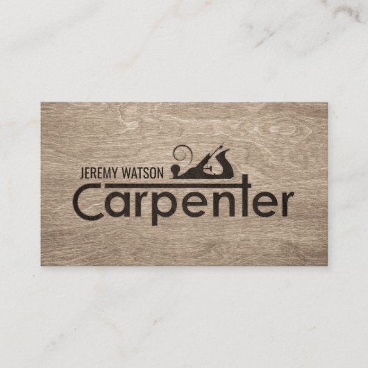 De diensten van het Carpenter koelen logo tekst me Visitekaartje (Voorkant)