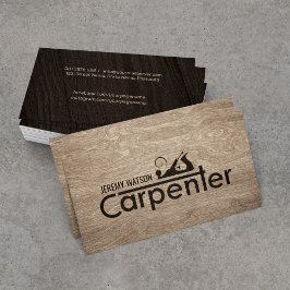 De diensten van het Carpenter koelen logo tekst me Visitekaartje