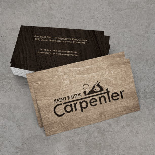 De diensten van het Carpenter koelen logo tekst me Visitekaartje