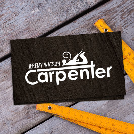 De diensten van het Carpenter koelen logo tekst me Visitekaartje