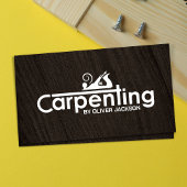 De diensten van het Carpenter koelen logo tekst me Visitekaartje