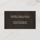 De diensten van het Carpenter koelen logo tekst me Visitekaartje (Achterkant)