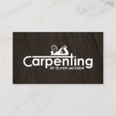 De diensten van het Carpenter koelen logo tekst me Visitekaartje (Voorkant)