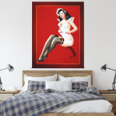 De dienstmeid van Peter Driben Canvas Afdruk (Insitu (Slaapkamer))