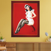 De dienstmeid van Peter Driben Canvas Afdruk (Insitu (Woonkamer))