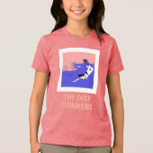 De diepdenkers duiken de oceaan in Tri-Blend shirt (Voorkant)