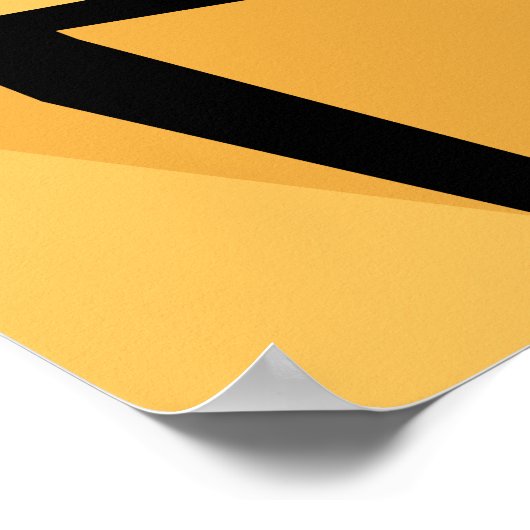 De diepe blik - abstracte kunst poster (Hoek)