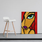 De diepe blik - abstracte kunst poster