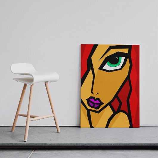 De diepe blik - abstracte kunst poster