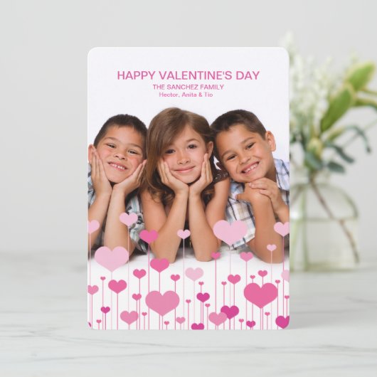 De diepe Kaart van Valentijn van de Foto van de (Staand voorkant)