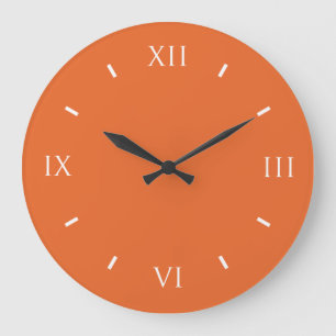 De diepe Oranje Elegante Stevige Kleur van de Grote Klok