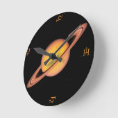 "De diepe ruimte van Saturnus" Ronde Klok (Hoek)