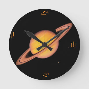 "De diepe ruimte van Saturnus" Ronde Klok