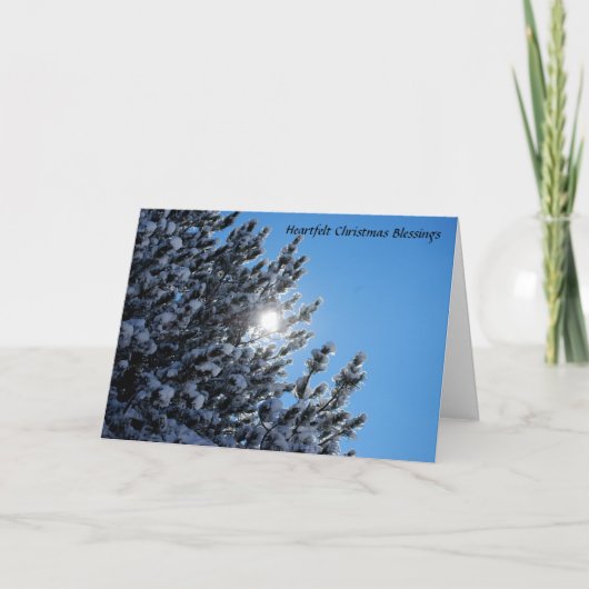 De diepe Zegen van Kerstmis Feestdagen Kaart (Voorkant)