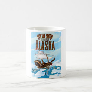 De diepgevroren wildernis van Alaska vangen Koffiemok