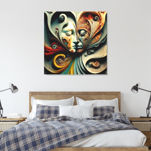 DE DIEPSTE LIEFDE CANVAS AFDRUK (Insitu (Slaapkamer))