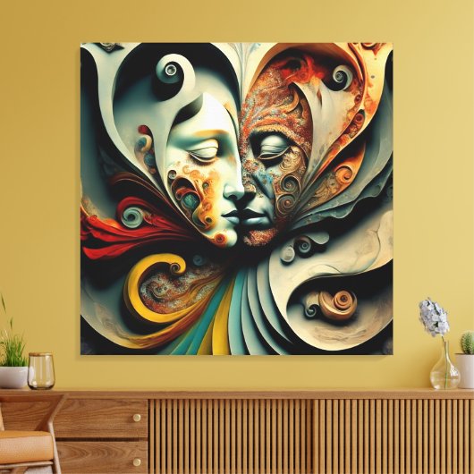 DE DIEPSTE LIEFDE CANVAS AFDRUK (Insitu (Woonkamer))