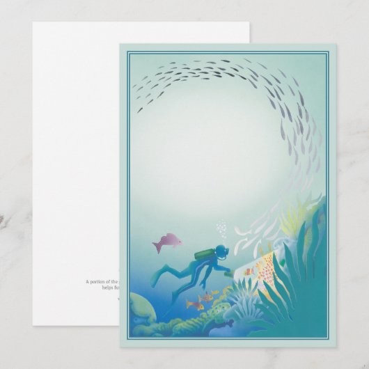 De diepte © notitiekaartje (Voorkant / Achterkant)