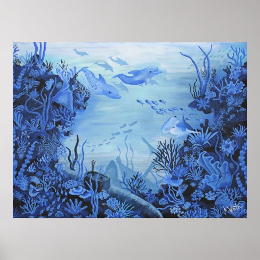 "De diepte" Poster (Voorkant)