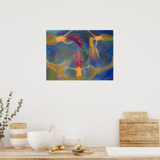 De diepte van de volledige afdruk remmen poster (Keuken)