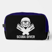 De diepte verkennen met een gepassioneerde duiker toilettasje (Voorkant)