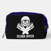 De diepte verkennen met een gepassioneerde duiker toilettasje (Achterkant)