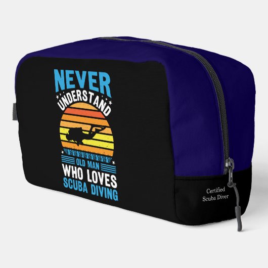 De diepten van de oceaan omarmen met passie en vre toilettasje (Rechterhoek)