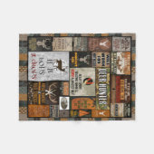 de dierbaardere kerstcadeau voor jager, fleece deken (Voorkant (Horizontaal))