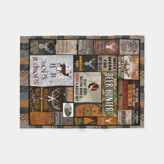 de dierbaardere kerstcadeau voor jager, fleece deken (Voorkant (Horizontaal))