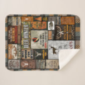 de dierbaardere kerstcadeau voor jager, sherpa deken (Voorkant (horizontaal))