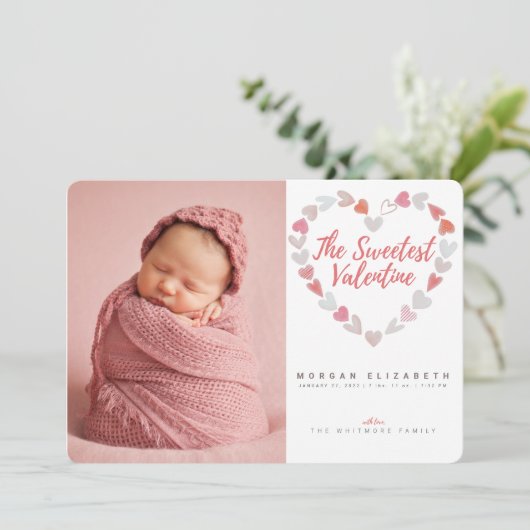 De dierbaarste geboorteaankondiging van de Valenti Aankondiging (Staand voorkant)