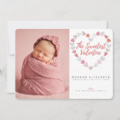 De dierbaarste geboorteaankondiging van de Valenti Aankondiging (Voorkant)