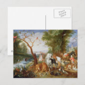 De dieren die Noah's Ark binnenkomen Briefkaart (Voorkant / Achterkant)