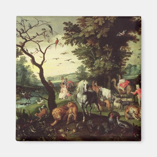 De dieren die Noah's ark binnenkomen Magneet (Voorkant)