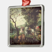 De dieren die Noah's ark binnenkomen Metalen Ornament (Links)