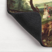 De dieren die Noah's ark binnenkomen Muismat (Hoek)