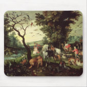 De dieren die Noah's ark binnenkomen Muismat (Voorkant)