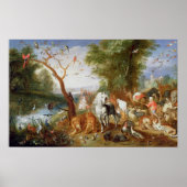 De dieren die Noah's Ark binnenkomen Poster (Voorkant)