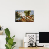 De dieren die Noah's Ark binnenkomen Poster (Thuiskantoor)
