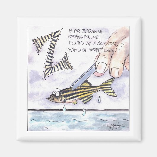 De dieren maken me bang magneet (Voorkant)