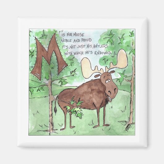 De dieren maken me bang magneet (Voorkant)