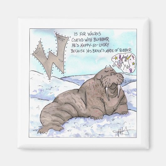 De dieren maken me bang magneet (Voorkant)