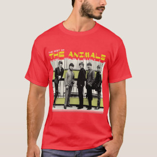 De dieren retro artwork met vibrerende energie met t-shirt