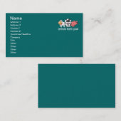 De dieren smaken goed - Veranderbare Achtergrondkl Visitekaartje (Voorkant / Achterkant)