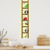 De Dieren van de Grafiek van de groei op een Poste Poster (Keuken)