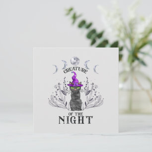 De dieren van de nacht - Halloween Black Cat