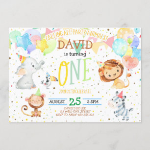 De dieren van de partij Wilde een jongen Oerwoud e Kaart