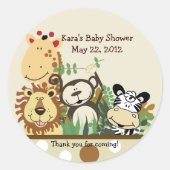 De dieren van het Oerwoud van de dierentuin van de Ronde Sticker (Voorkant)