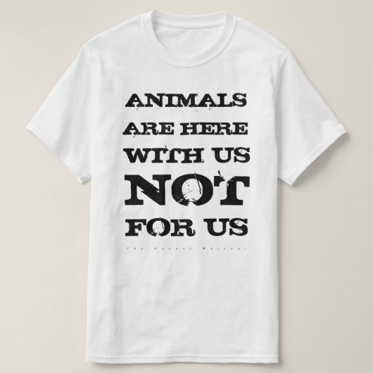 De dieren zijn met het Amerikaanse Shirt (wit) (Design voorkant)