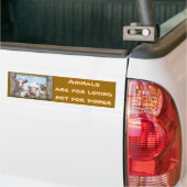 De dieren zijn voor de liefde bumpersticker (Op Truck)